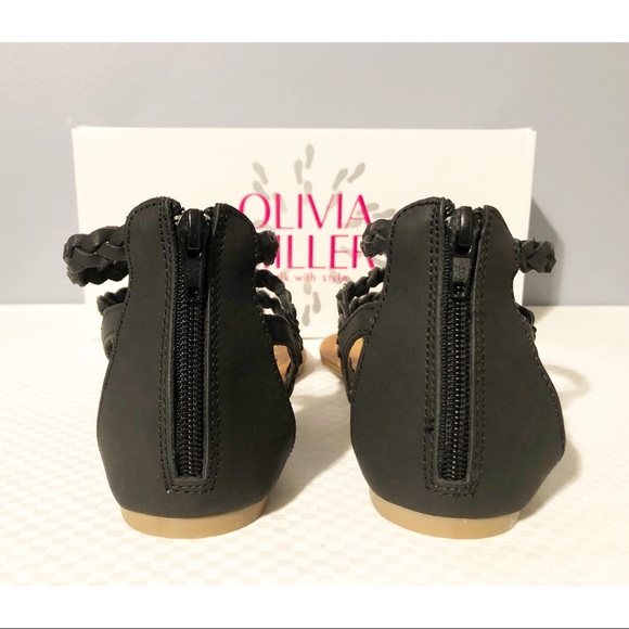 Olivia Miller Black Sandals, NEW - Picture 4 of 6